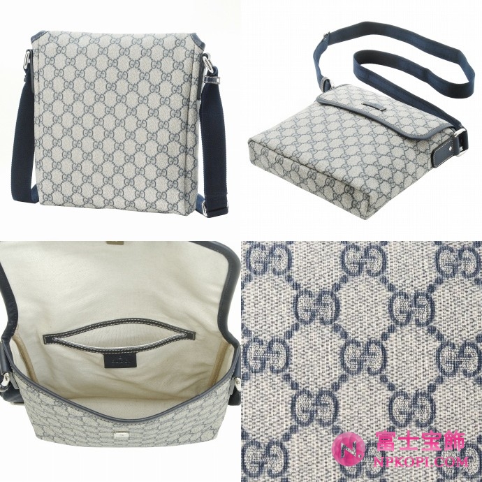 GUCCI/グッチ 2012年春夏JOY定番キャンバスGG柄斜め掛けミニショルダーバッグ 223666 FP48N 4075